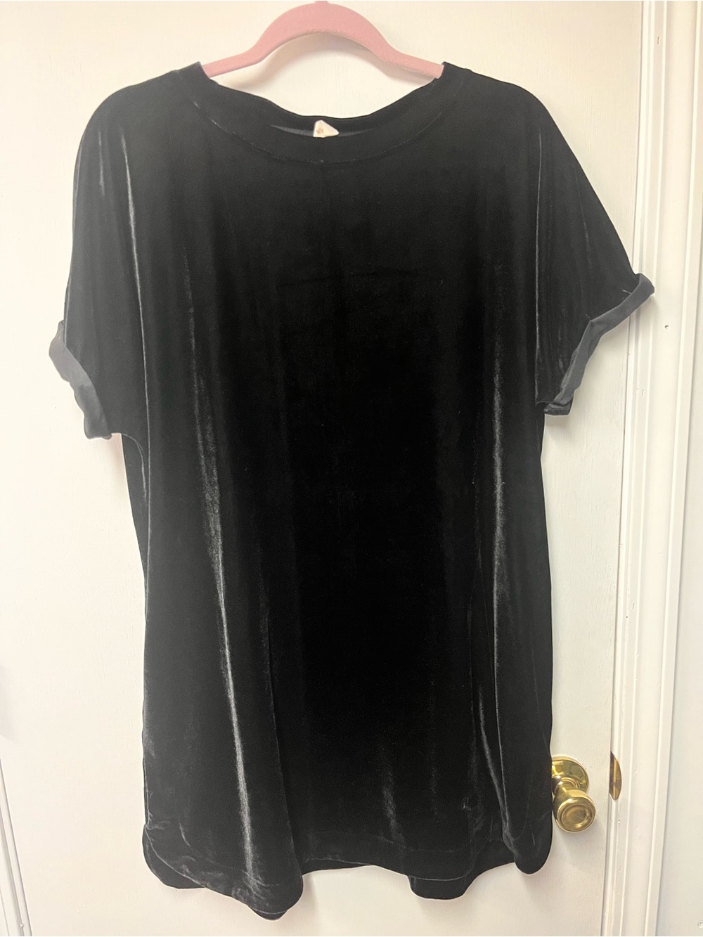 Black Velvet shift dress
